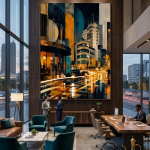 Kazanchis Addis Ababa Canvas Wall Art | Modern Ethiopian City Artwork