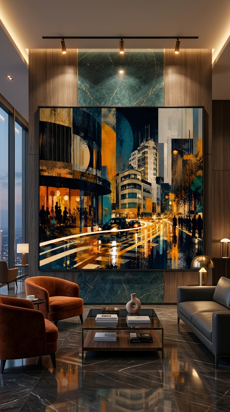 Kazanchis Addis Ababa Canvas Wall Art | Modern Ethiopian City Artwork