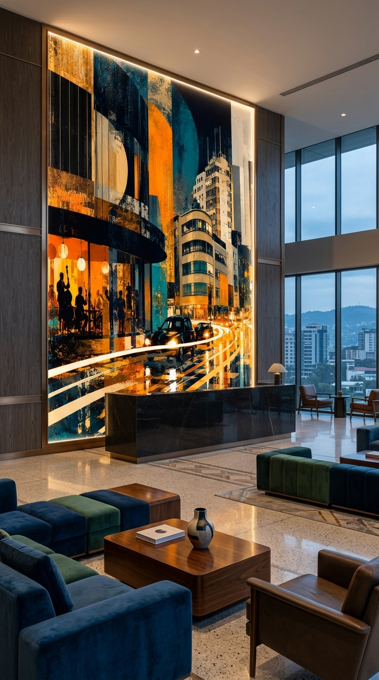 Kazanchis Addis Ababa Canvas Wall Art | Modern Ethiopian City Artwork