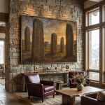 Tiya Ethiopia Ancient Stele Canvas Wall Art | UNESCO Heritage Fine Art