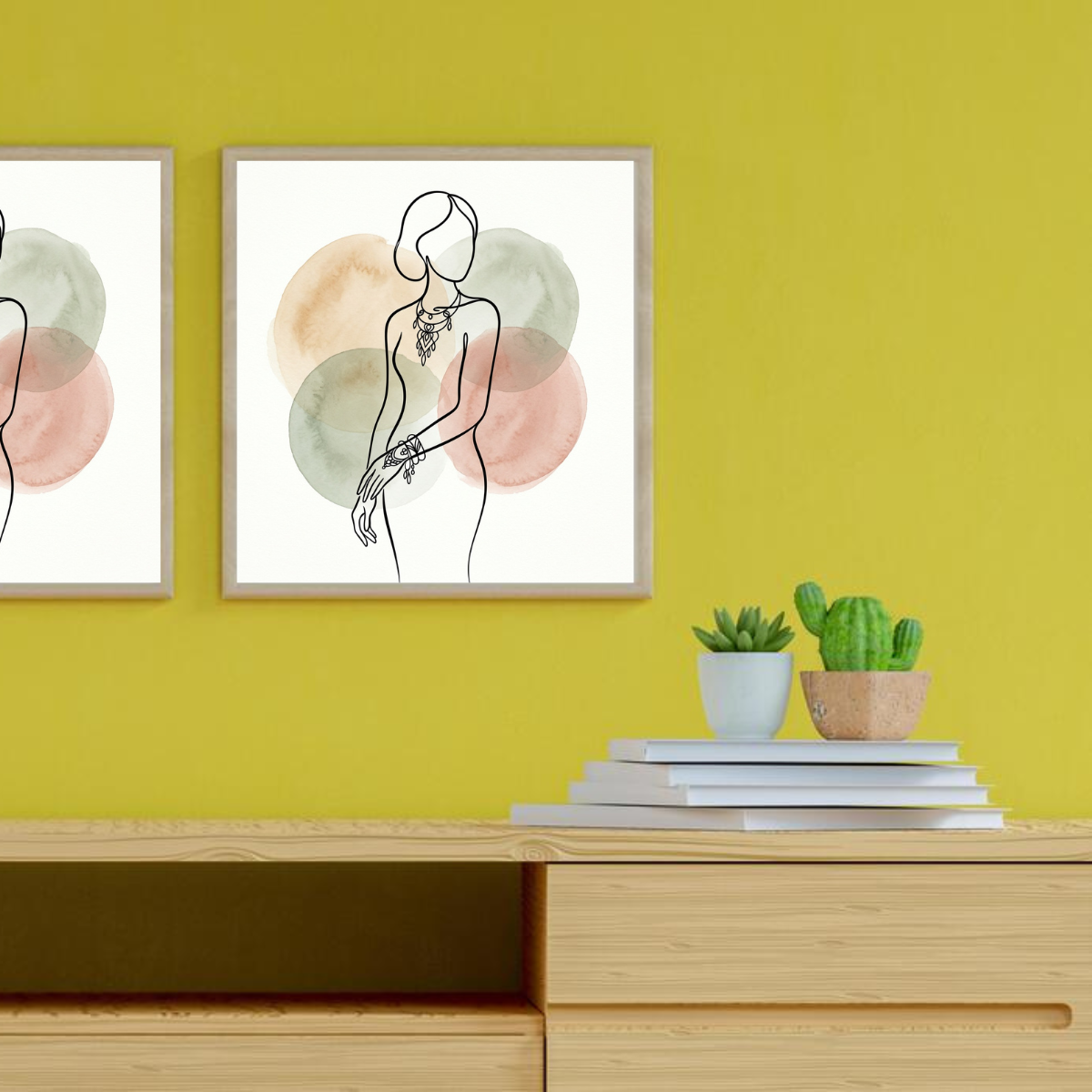 Elegant Minimalist Line Art Canvas