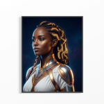የነገው ውበት - Mystic Habesha Cyber-Armor Portrait