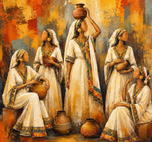 Women of Ethiopia – Habesha Elegance | Ethiopian Women Canvas Wall Art