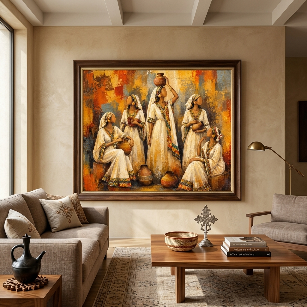 Women of Ethiopia – Habesha Elegance | Ethiopian Women Canvas Wall Art