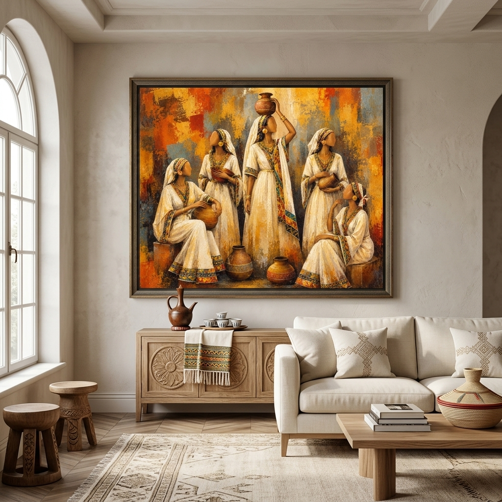 Women of Ethiopia – Habesha Elegance | Ethiopian Women Canvas Wall Art